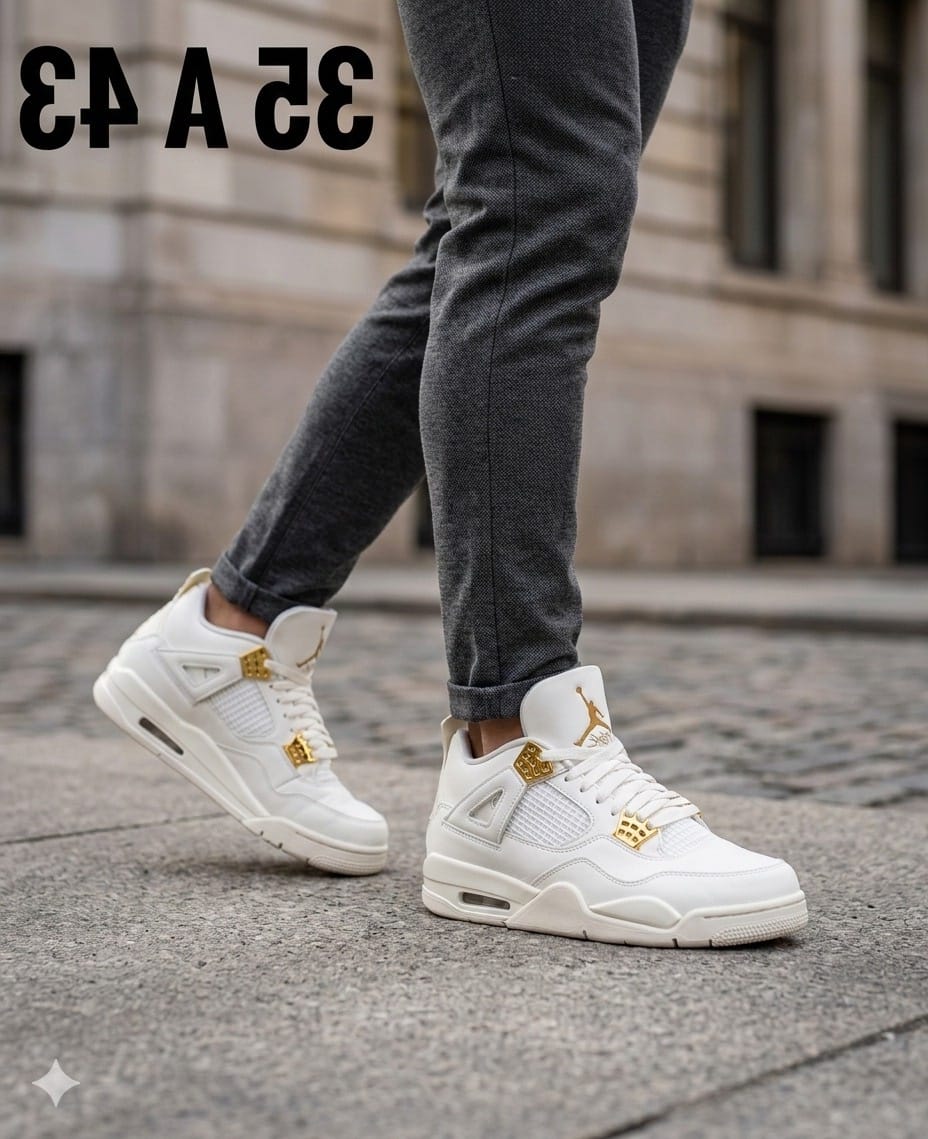 BOTAS RETRO 4 BLANCO